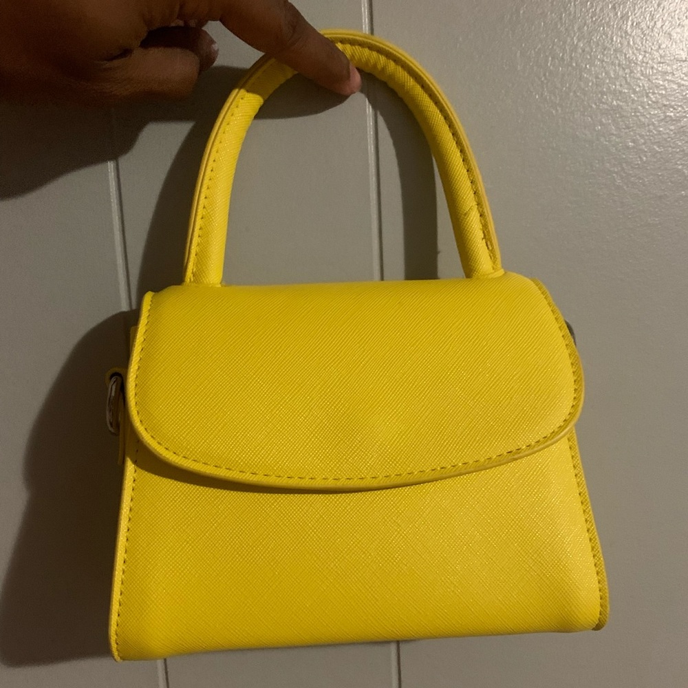 Yellow mini purse